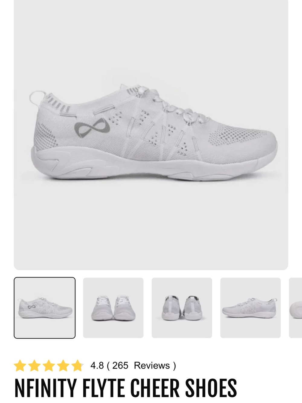 NWT Nfinity Flyte Cheer Shoe 8.5